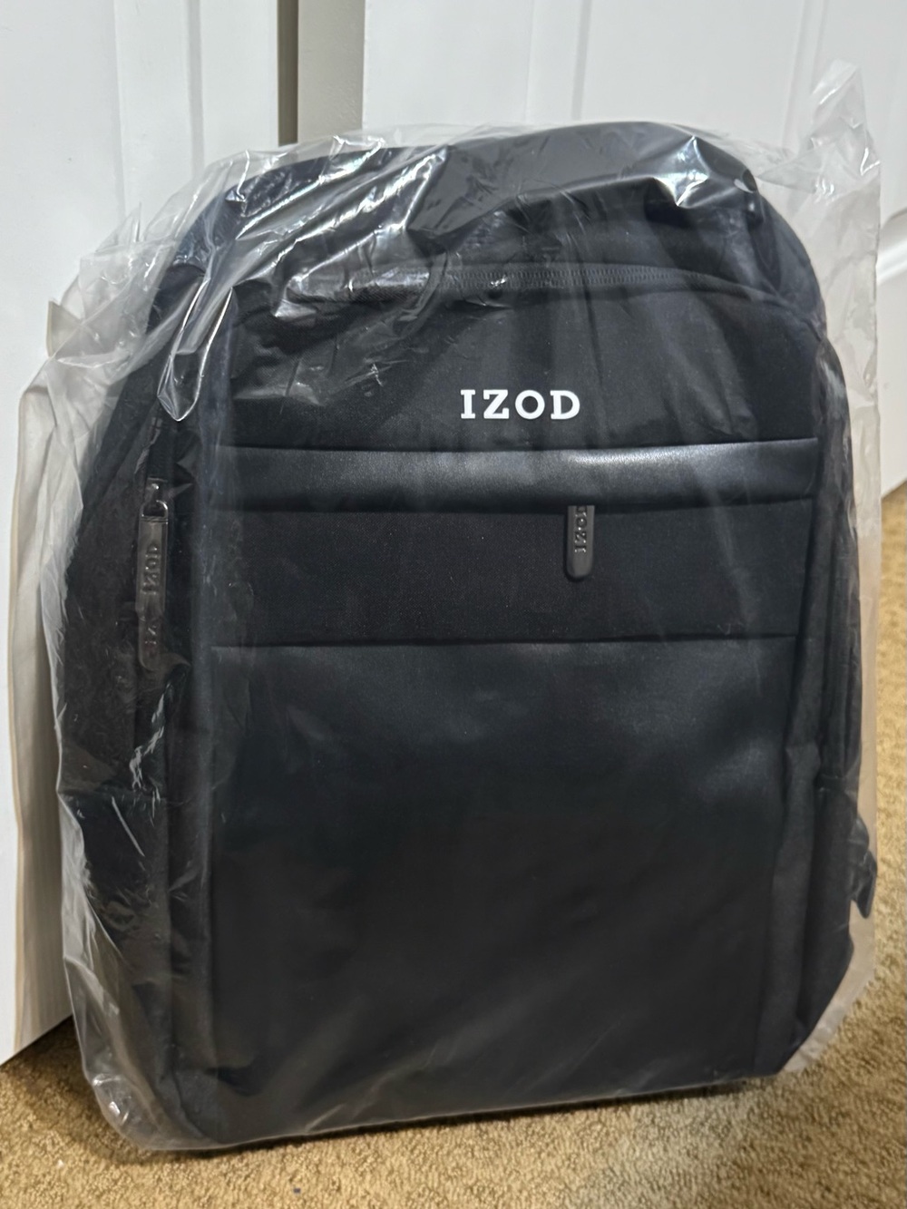New IZOD Black Laptop Backpack – Brand New in Original Packaging